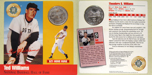 Sports Memorabilia & Collectibles Sports Memorabilia & Collectibles Ted Williams Silver Coin